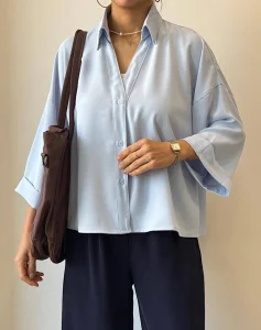 شومیز سیلک رویال ریزشی